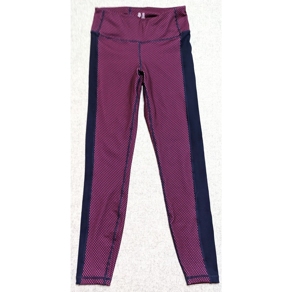 GapFit Activewear Leggings Yoga Purple & Black Workout Stretch Pants Women's XS